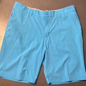 Adidas Men's Sky Blue Flat Front Golf  Shorts
